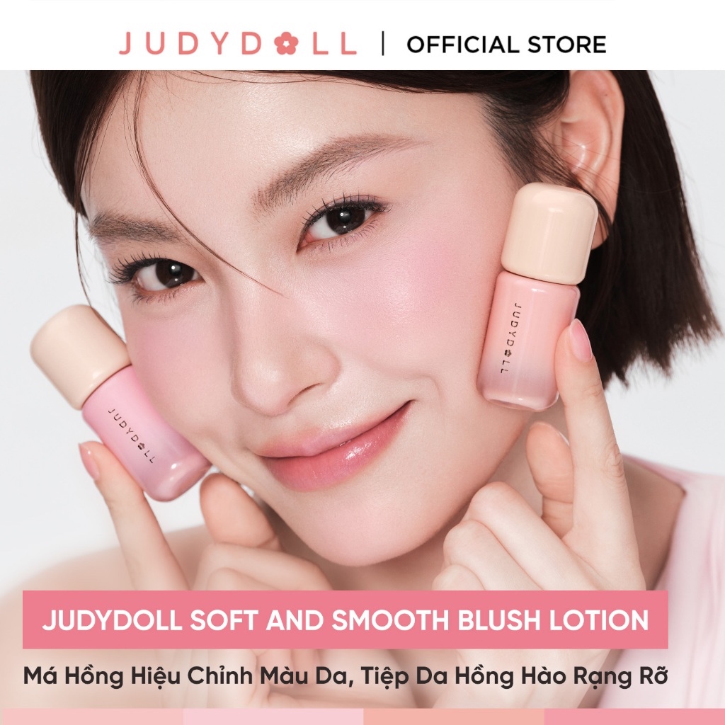 JUDYDOLL Má Hồng Kem Blush Lotion Bóng nhẹ Bắt sáng Triệt sắc Che quầng thâm 5g