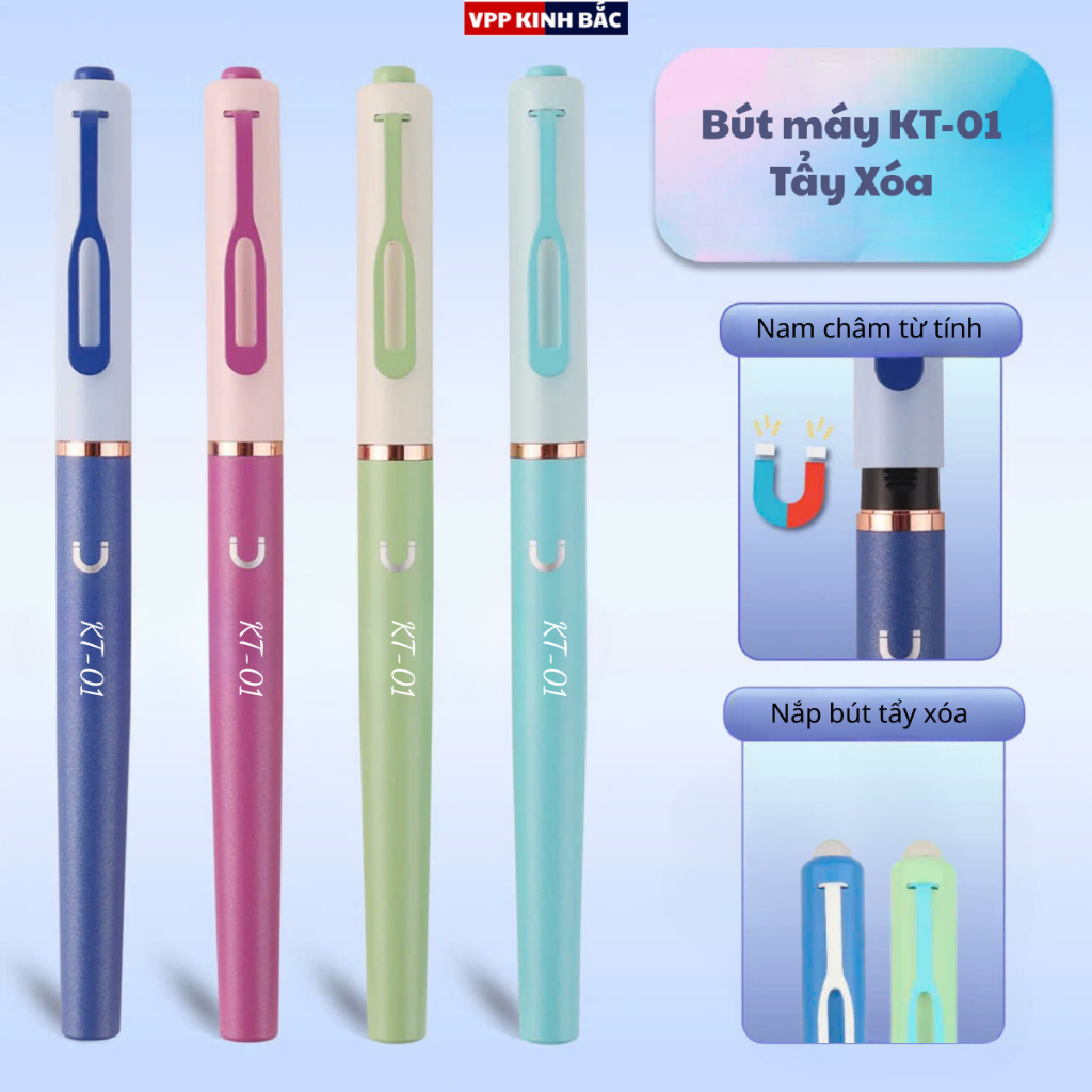 ( HOT 2026 ) Bút máy KT-01 Ngòi 0.28mm Có Hạt Gạo ,Êm Trơn Luyện Chữ Đẹp Dùng Cho Học Sinh Tiểu Học Từ 1-5.
