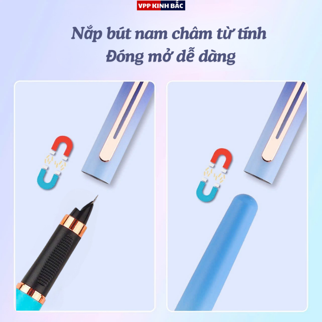 ( HOT 2026 ) Bút máy KT-01 Ngòi 0.28mm Có Hạt Gạo ,Êm Trơn Luyện Chữ Đẹp Dùng Cho Học Sinh Tiểu Học Từ 1-5.