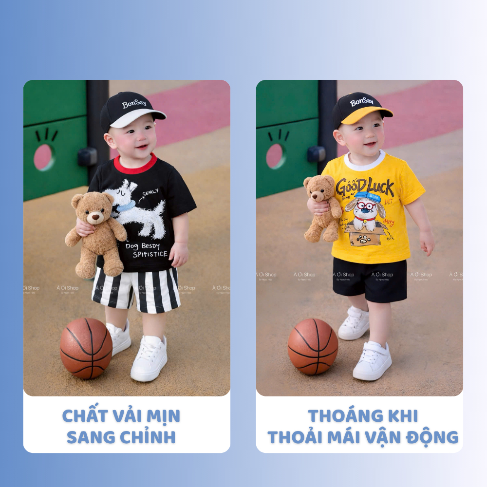 [À ƠI SHOP] D17- set 2 bộ cộc chó good luck - a100.349