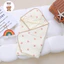 Chăn choàng ủ cho bé Ủ choàng Xô muslin hạt đậu cho bé sơ sinh Chăn ủ có mũ cho bé sơ sinh