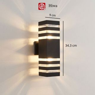 Đèn Tường Ngoài Trời HIWA Atimol: Vỏ Nhôm Kẻ Vạch Hiện Đại, 2 Đầu 3 Chế Độ Sáng, Chống Nước IP65