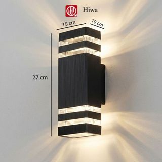 Đèn Tường Ngoài Trời HIWA Atimol: Vỏ Nhôm Kẻ Vạch Hiện Đại, 2 Đầu 3 Chế Độ Sáng, Chống Nước IP65