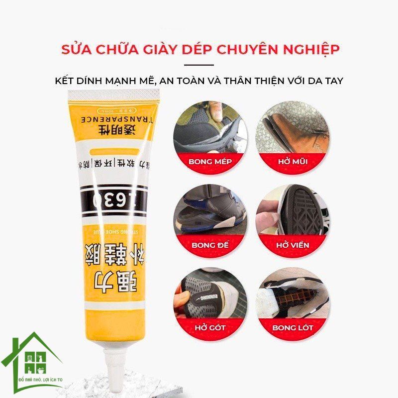 Keo dán giày dép đa năng chuyên dụng dính siêu chắc Shoes 2h tube 60ml, dán đế giày, túi xách.