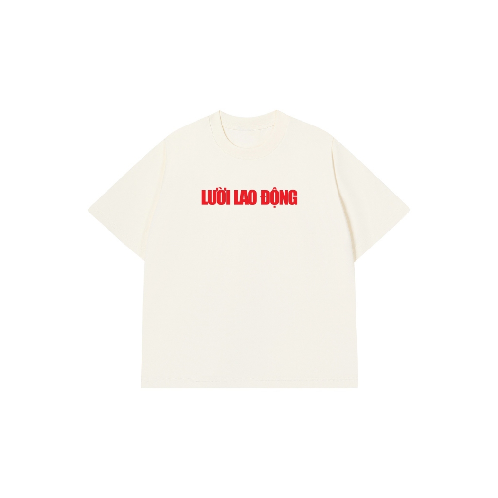 Áo Vớ Vẩn Vui Tươi REDLABEL Áo Thun LƯỜI LAO ĐỘNG Cotton 100% Oversize Nam Nữ TS88