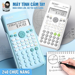 Máy Tính Cầm Tay Dexin 240 - Máy Tính Học Sinh Bỏ Túi Nhiều Chức Năng, Tính Toán Nhanh Và Chính Xác
