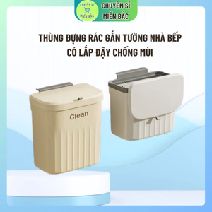 Thùng Rác Treo Tủ Bếp Nhà Tắm Thùng Đựng Rác Gắn Tường Nhà Bếp Có Lắp Đậy Chống Mùi Thông Minh