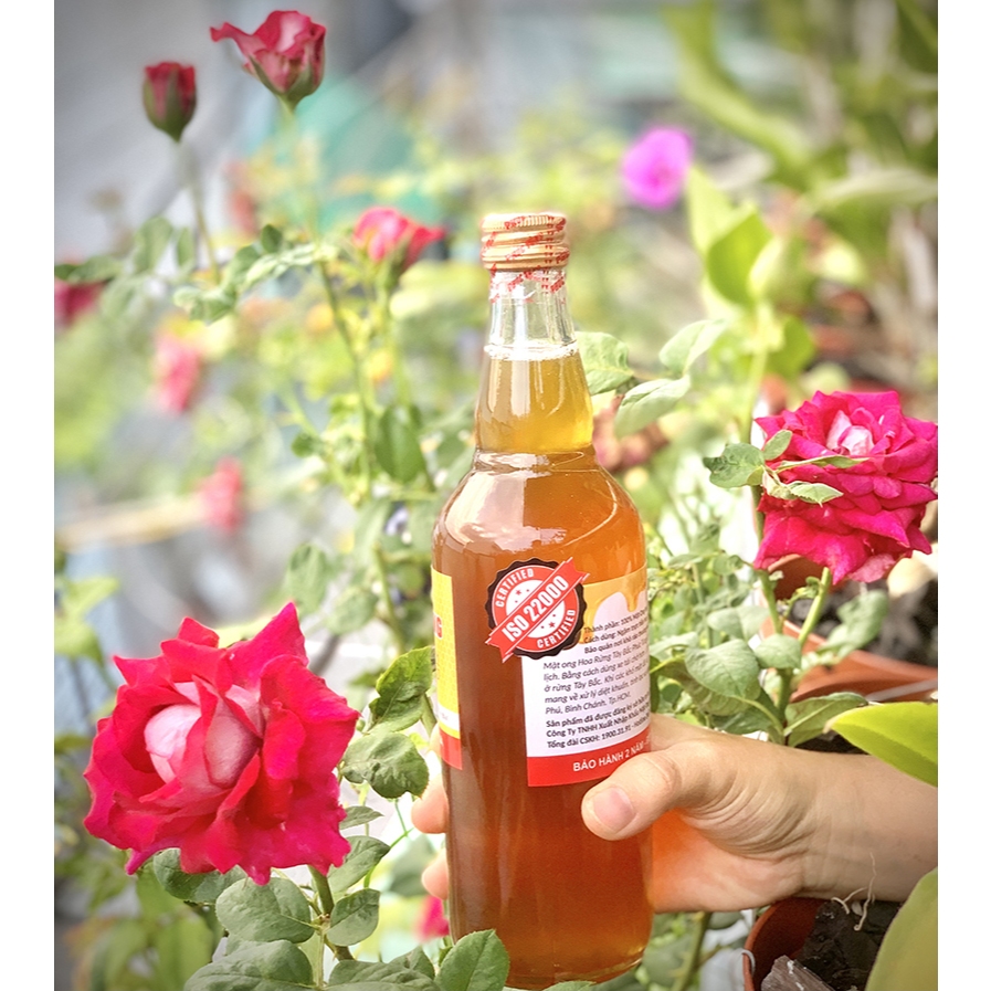 [HÀNG CHẤT LƯỢNG] có tem chống giả BỘ CÔNG AN. combo khuyến mãi: 1 chai thuỷ tinh 200ML mật ong hoa rừng đèo la dạ + 1 c