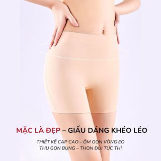 Quần Nâng Mông Tàng Hình Santony 2123 (Đệm 1.6cm) - Latex Tơ Tằm, Nâng Mông Quả Đào 4 Trong 1