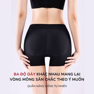 Quần Nâng Mông Tàng Hình Santony 2123 (Đệm 1.6cm) - Latex Tơ Tằm, Nâng Mông Quả Đào 4 Trong 1