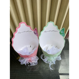 Cốt giấy TAM GIÁC VIỀN BƯỚM bó hoa, bó 10-15 bông, cốt định hình cho bó hoa cực tiện lợi...