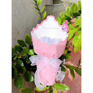 Cốt giấy TAM GIÁC VIỀN BƯỚM bó hoa, bó 10-15 bông, cốt định hình cho bó hoa cực tiện lợi...
