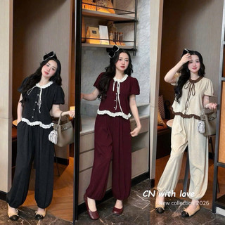 Set Bộ Nữ , Set Bộ Tăm Lông Thỏ Cổ Nhún Điệu