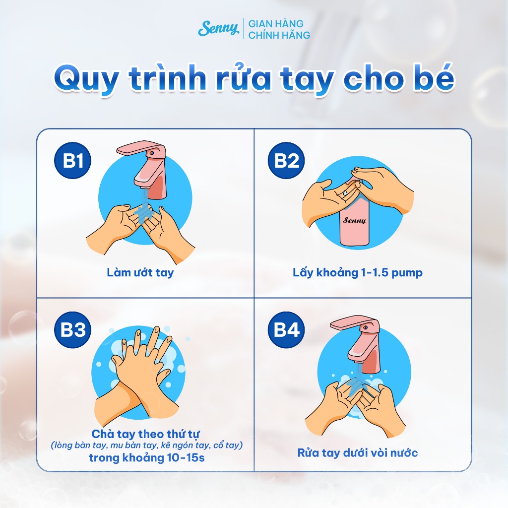 Nước Rửa Tay SENNY Hương Trái Cây Tự Nhiên Thơm Nhẹ Làm Sạch Khử Mùi Bảo Vệ Da Tay Trắng Mịn 500g