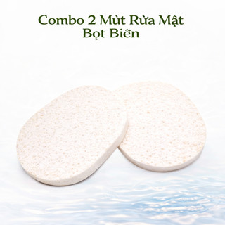 Combo 2 Mút Rửa Mặt Bọt Biển Tự Nhiên – Làm Sạch Sâu, Tạo Bọt Mịn, Dịu Nhẹ Cho Da Nhạy Cảm