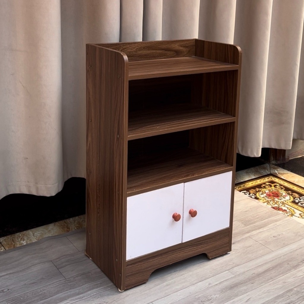 Tủ Đầu Giường Để Đồ 4 Tầng Chuẩn Gỗ MDF Nhập Khẩu - Kệ Trang Trí Đa Năng Có Cánh Mở Bền Đẹp