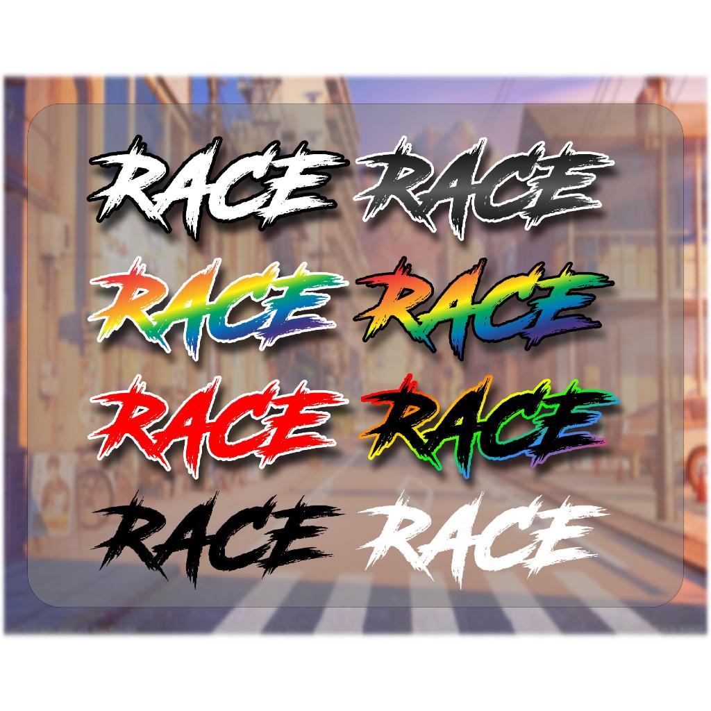 Tem dán xe máy Race