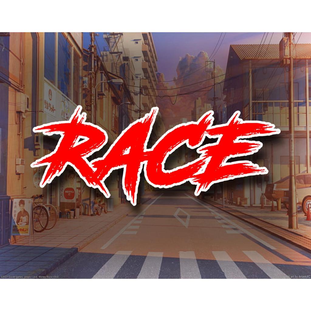 Tem dán xe máy Race