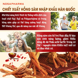 Viên Uống Bồi Bổ Cơ Thể, Phục Hồi Sức Khỏe cho Người lớn tuổi - Đạm Hồng Sâm Korean Nosa