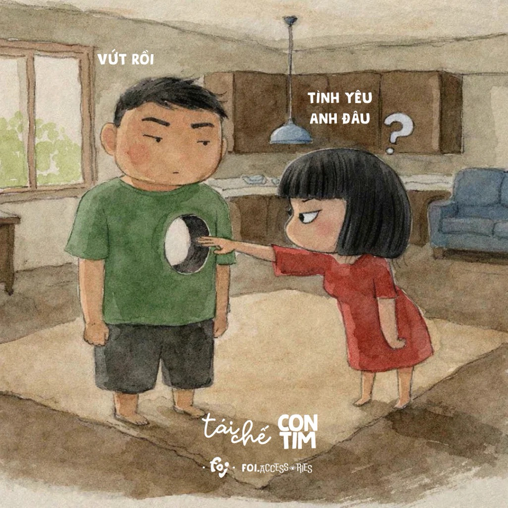 Vòng tay Tái chế con tim