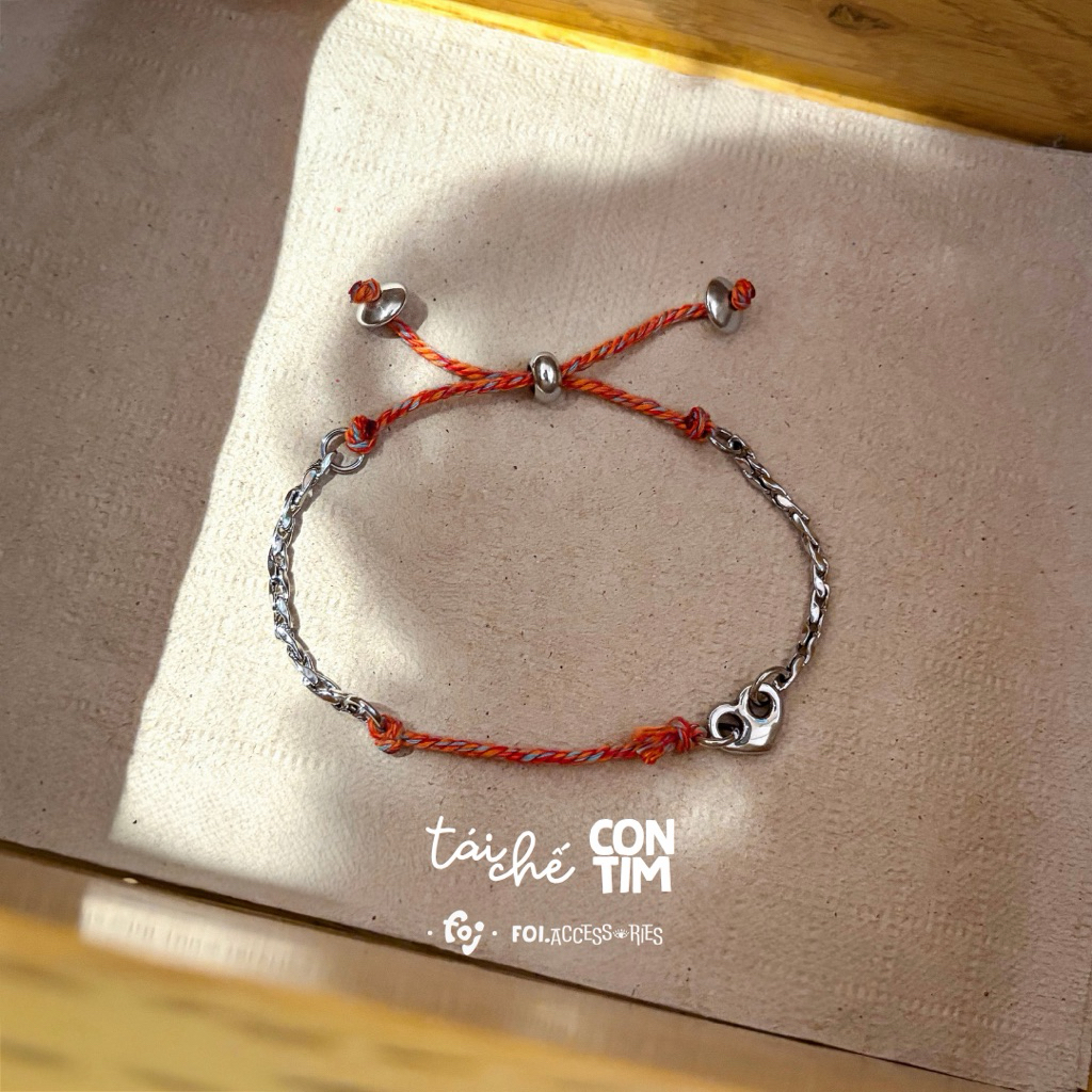Vòng tay Tái chế con tim