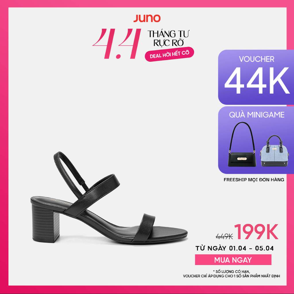 Giày Sandal Nữ 5cm Thời Trang JUNO Gót Vuông Basic SD05127