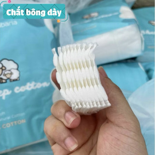 Bông Tẩy Trang Cừu Habaria Sheep 100% Cotton Bịch 234 Miếng, Mềm Mại, Dày Dặn