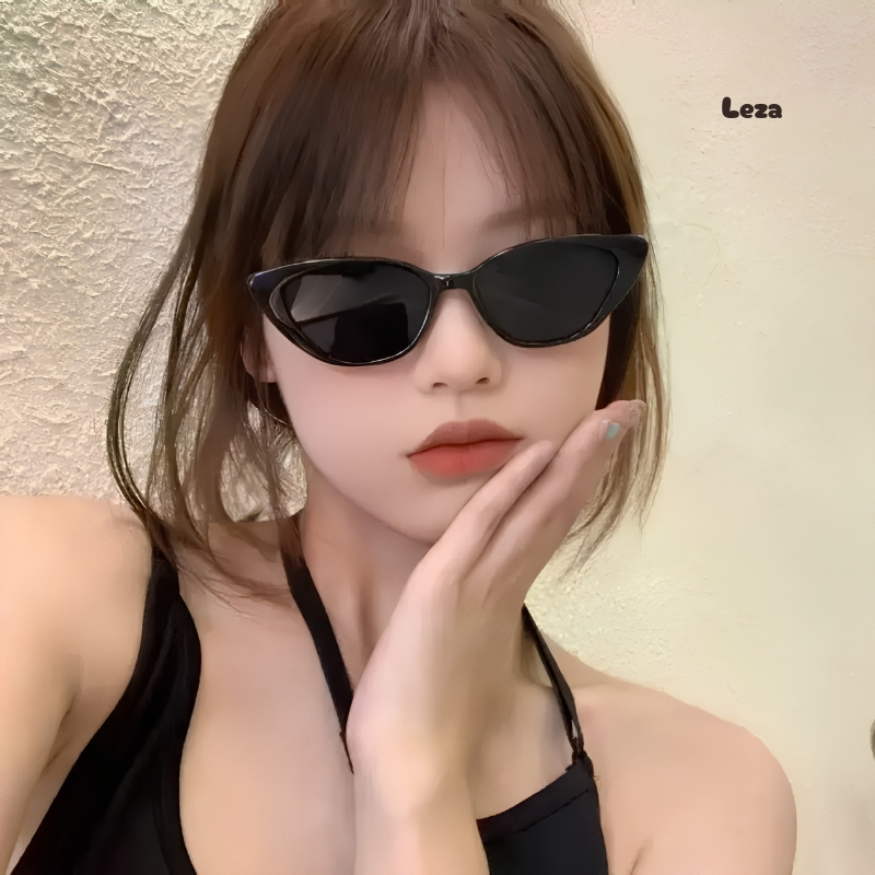 LEZA - Kính Râm Mắt Mèo Thời Trang Nam Nữ chống tia UV, Dùng Bảo Vệ Mắt. Phong Cách Hàn Quốc