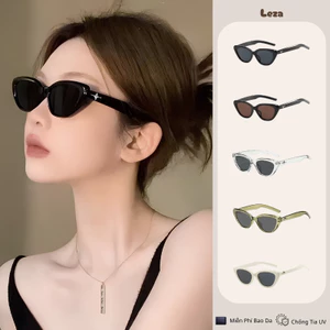 LEZA - Kính Râm Mắt Mèo Thời Trang Nam Nữ chống tia UV, Dùng Bảo Vệ Mắt. Phong Cách Hàn Quốc