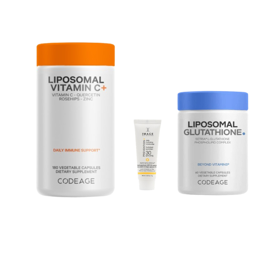 Viên uống hỗ trợ dưỡng sáng da CodeAge Liposomal Glutathione 60 viên hỗ trợ  cải thiện nám 500mg/1000mg ajaskinlab
