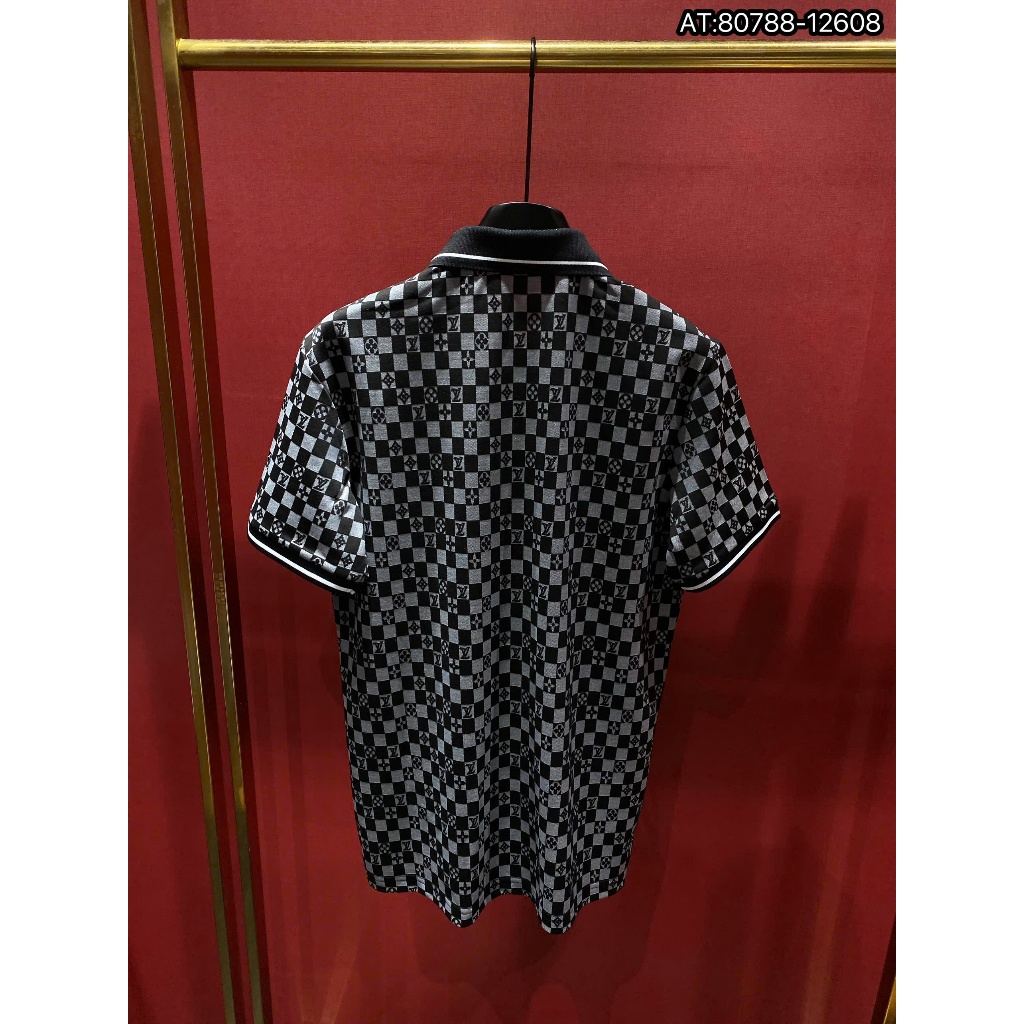 ÁO polo nam cổ tròn họa tiết tay ngắn phong cách trẻ trung chuẩn from