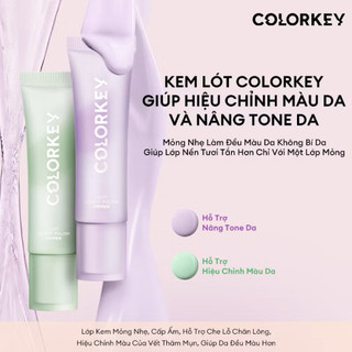 [Colorkey] Kem Lót Dưỡng Ẩm COLORKEY Nâng Tone, Hiệu Chỉnh Màu Da, Che Phủ Lỗ Chân Lông Mỏng Nhẹ 30g