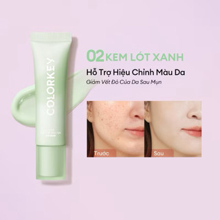 [Colorkey] Kem Lót Dưỡng Ẩm COLORKEY Nâng Tone, Hiệu Chỉnh Màu Da, Che Phủ Lỗ Chân Lông Mỏng Nhẹ 30g