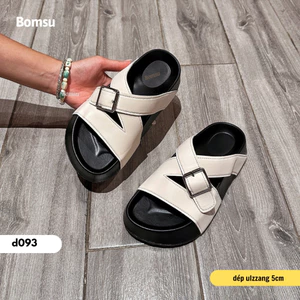 Dép nữ quai ngang đế cao Su222 bản QCCC - Dép ulzzang nữ sang chảnh full hộp