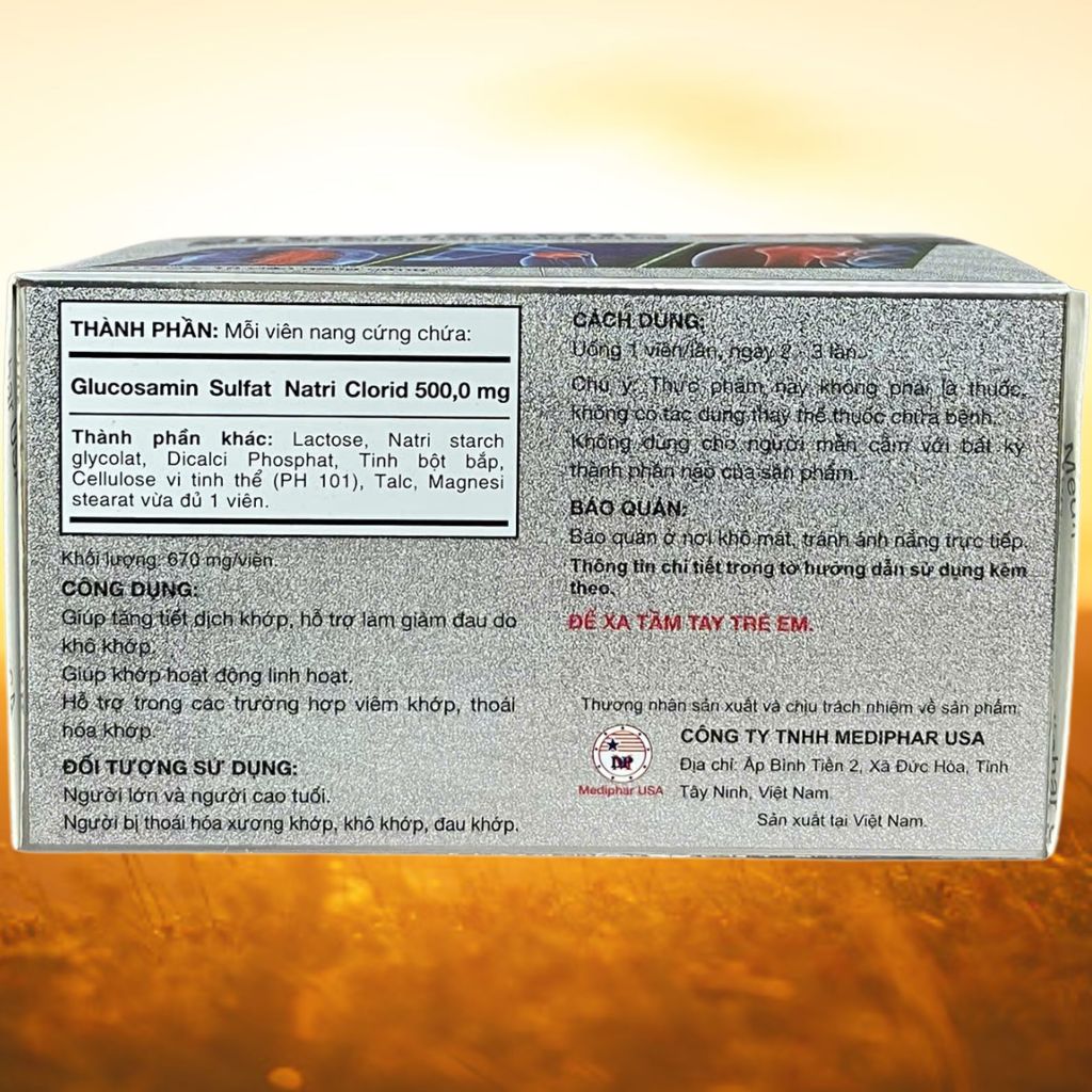 Glucosamin 500 - Rostex - Mediphar USA - Vitamin Thanh Lọc
