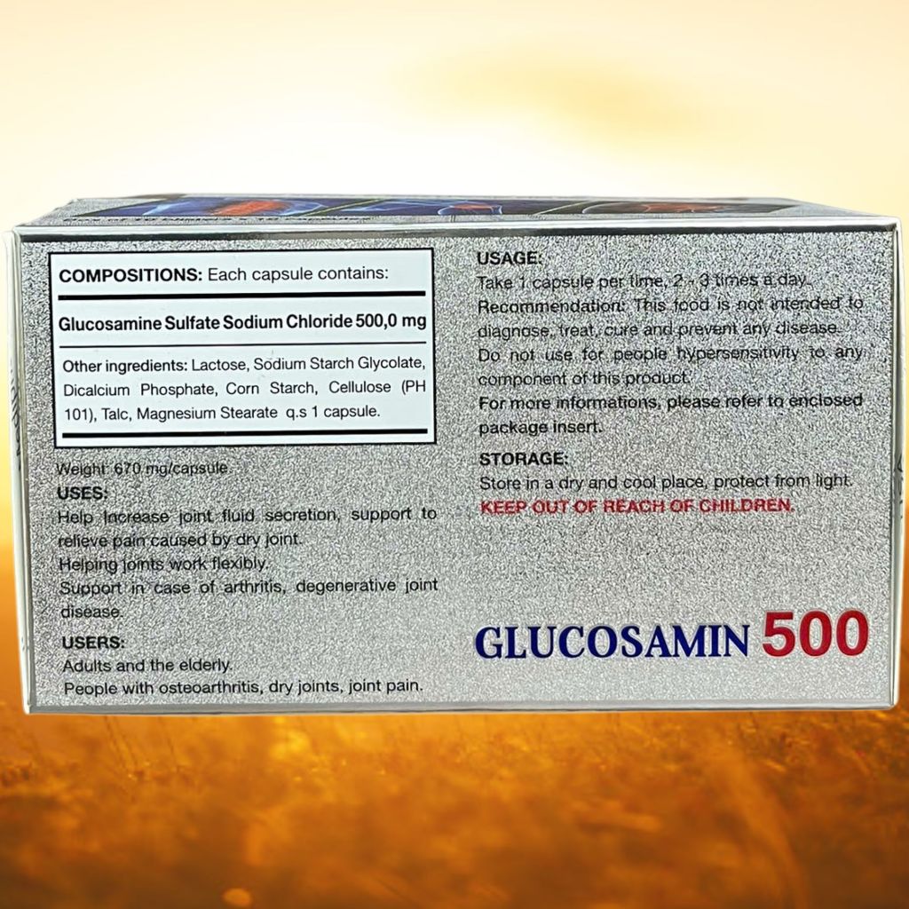 Glucosamin 500 - Rostex - Mediphar USA - Vitamin Thanh Lọc