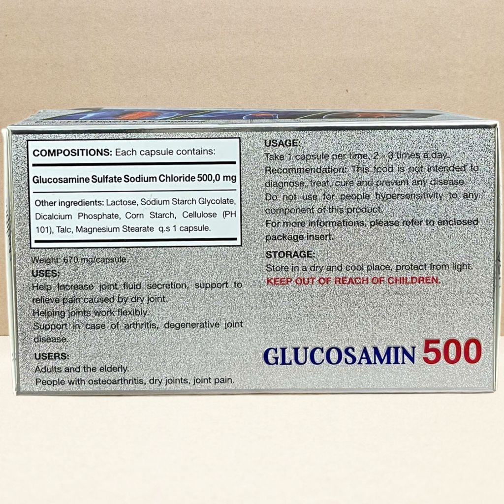 Combo 2 Hộp Glucosamin 500 - Rostex - Mediphar USA - Vitamin Chữa Lành