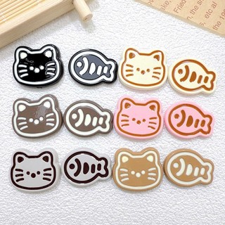 Set charm cá và mèo cute - Charm gắn dép siêu hot hit
