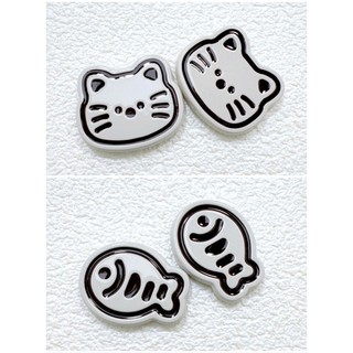 Set charm cá và mèo cute - Charm gắn dép siêu hot hit