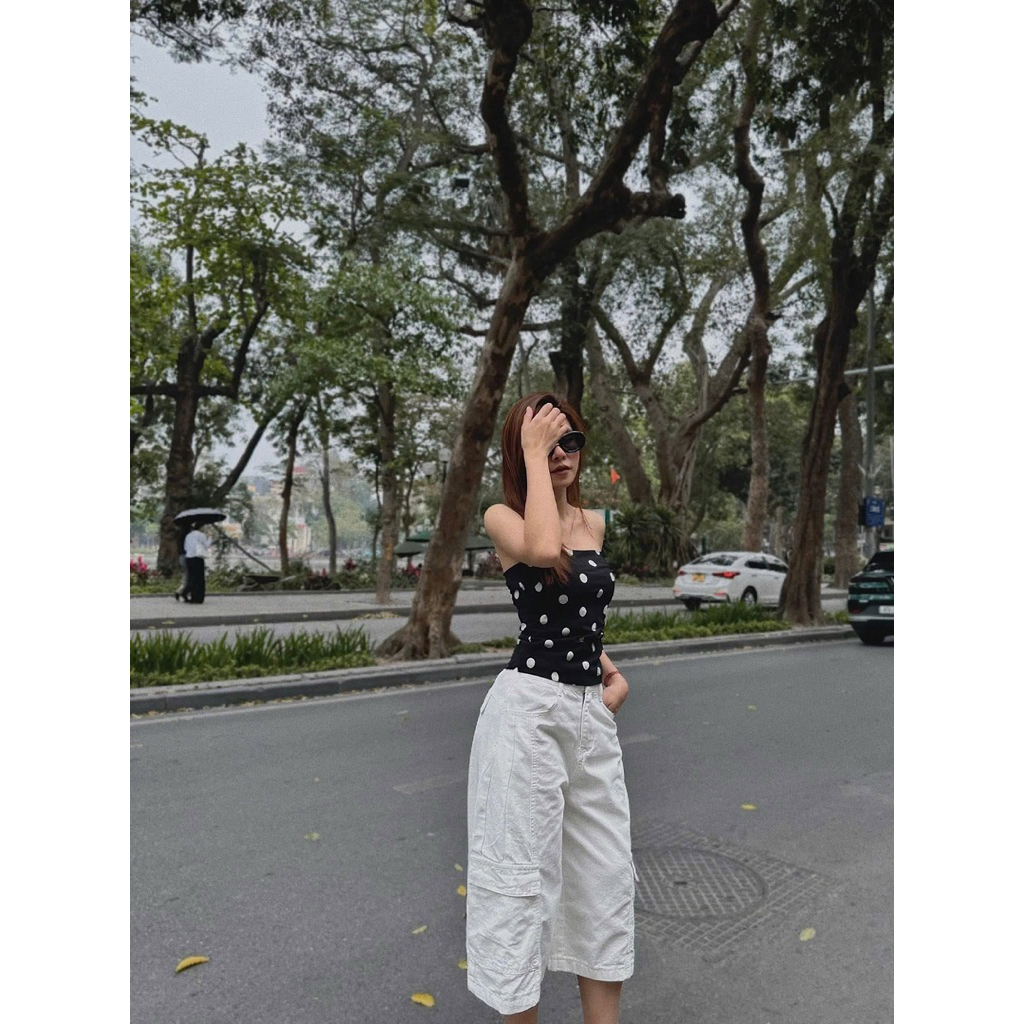 Quần jeans ngố kaki