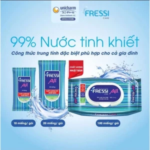Khăn ướt chăm sóc gia đình Fressi Care All 100 tờ