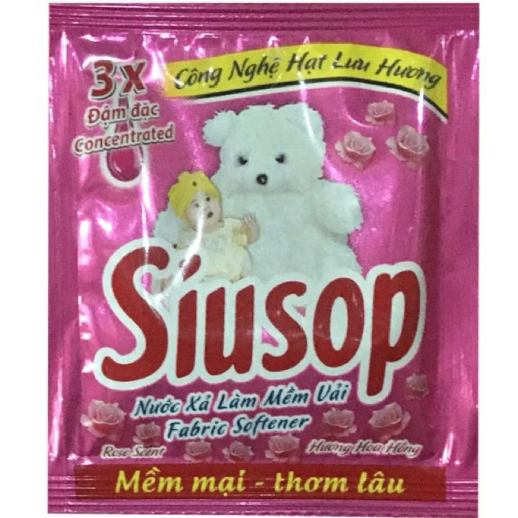 Bán 1 Thùng 40 Dây Nước Xả Vải Siusop Đậm Đặc 3X – Mềm Mại, Thơm Lâu, Giữ Màu Quần Áo Chính Hãng