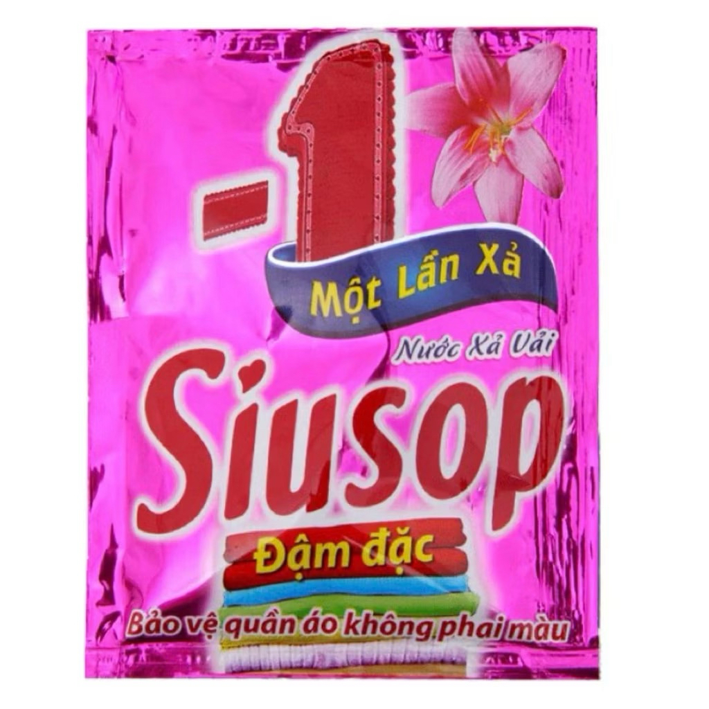 Bán 1 Thùng 40 Dây Nước Xả Vải Siusop Đậm Đặc 3X – Mềm Mại, Thơm Lâu, Giữ Màu Quần Áo Chính Hãng