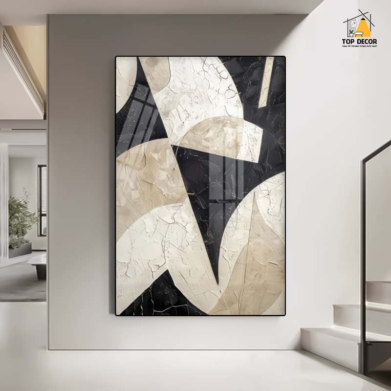 Tranh Treo Tường Trừu Tượng 5D Tráng Gương Treo Tường Phòng Khách/ Phòng Làm Việc Decor Khách Sạn - Top Decor