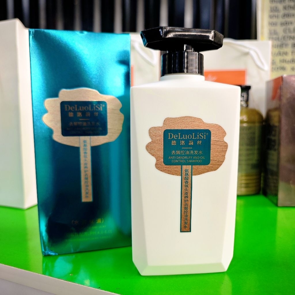 ​Dầu Gội Thảo Mộc DeLuoLiSi 480ml Trắng - Hàng VIP Nội Địa. Làm Sạch & Cấp Ẩm Suôn Mượt