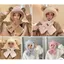 LEZA - Mũ lông tai gấu kèm khăn quàng cổ, bao tay 3 trong 1 ấm áp hàng Loại 1
