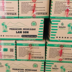 Sỉ 1 thùng đường thanh Lam Sơn-15kg- Đường nâu đen thượng hạng Lam Sơn
