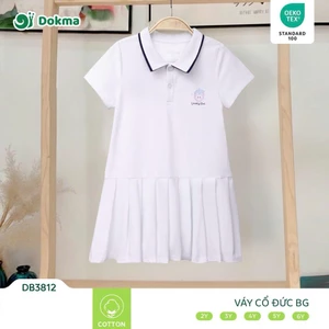Váy Cộc Tay Dokma Điệu Đà Bé Gái DB2816 DB3812
