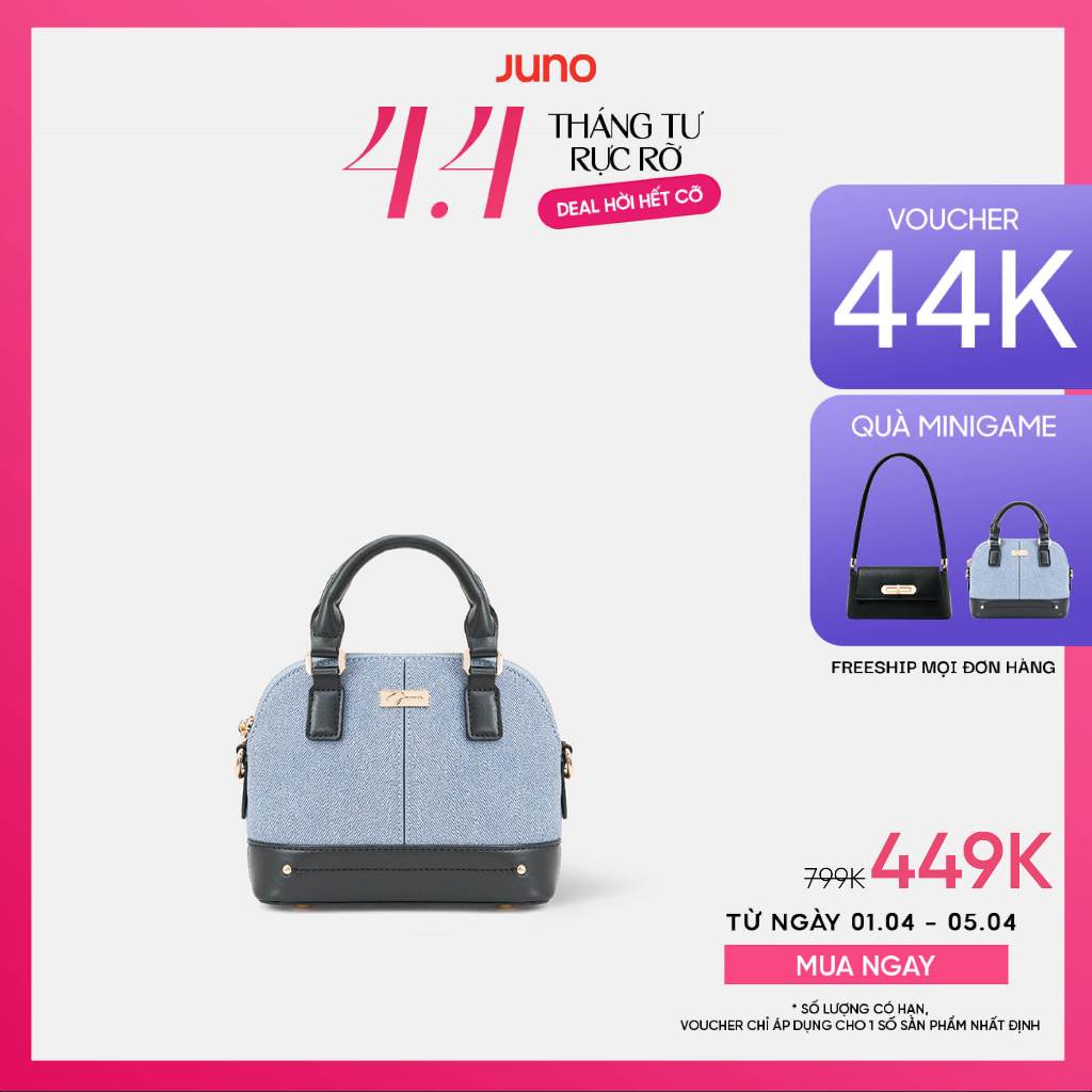 Túi Xách Nữ Thời Trang JUNO Cỡ Nhỏ Top Handle Logo Chữ Kí TXN812