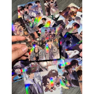 [hàng sẵn] Tan học đợi tôi | Hộp thẻ card 50 tấm bo góc | Lomo Lomocard ánh laser BL Manhua